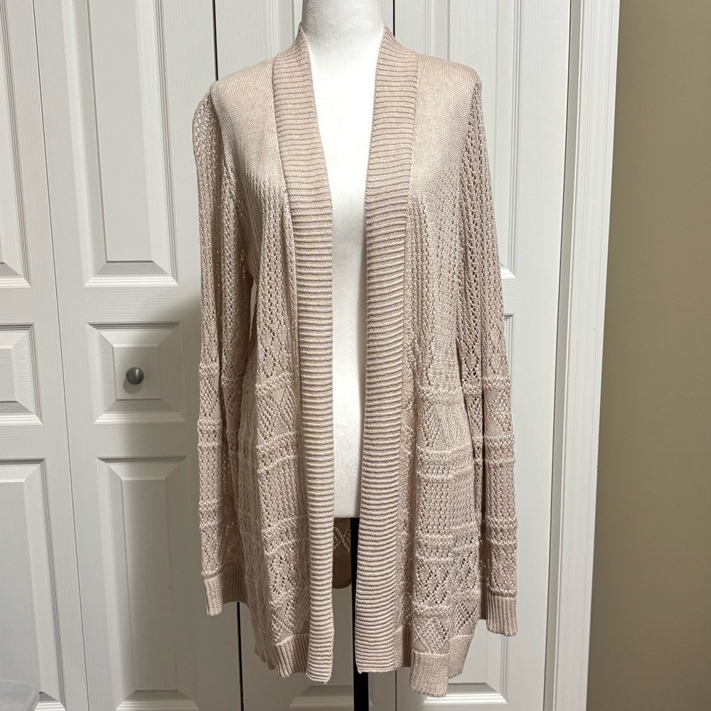 NWOT Belldini Lovely Knit Open Cardigan